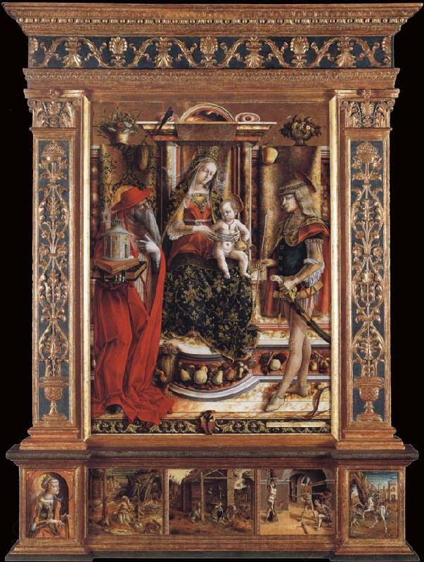 Carlo Crivelli La Madonna della Rondine Spain oil painting art